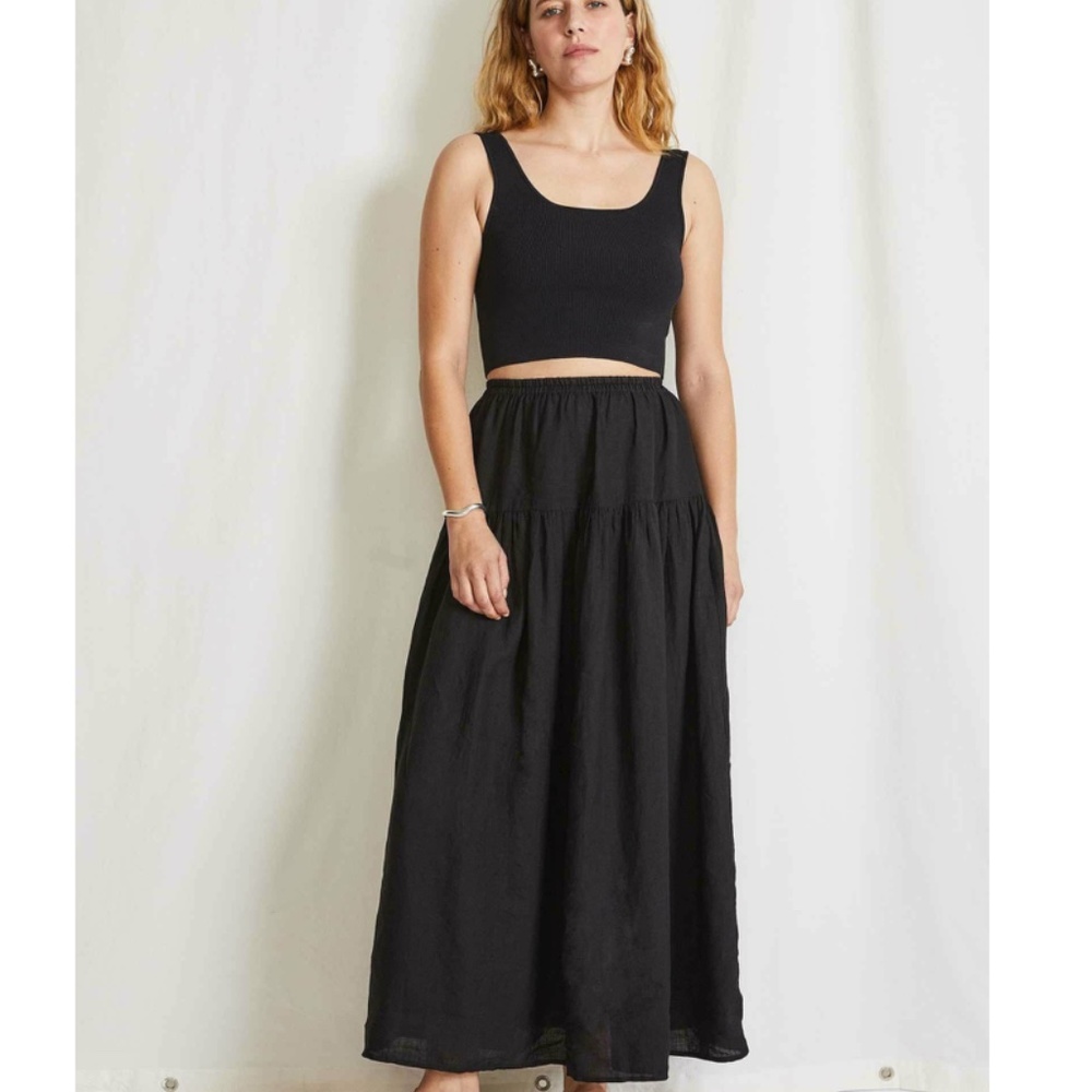 Apiece Apart Ellie Skirt~ BLACK~ Large~BNWT